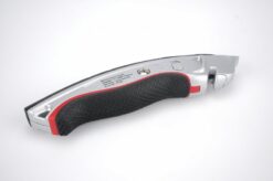 Venstrehånds hobbykniv med gummi håndtag set mere nedefra