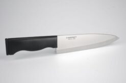 Venstrehånds japansk kokkekniv til dig som venstrehåndet set fra venstre