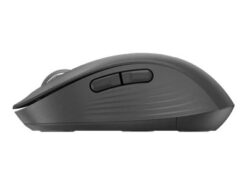 hvad er en Venstrehånds mus, mus fra Logitech Signature M650 til venstrehåndede i grafit set fra siden
